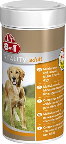 8in1 Multivitamin Tabletten Adult - zur Nahrungsergänzung bei erwachsenen Hunden, 1 Dose (70 Tabletten) von 8in1