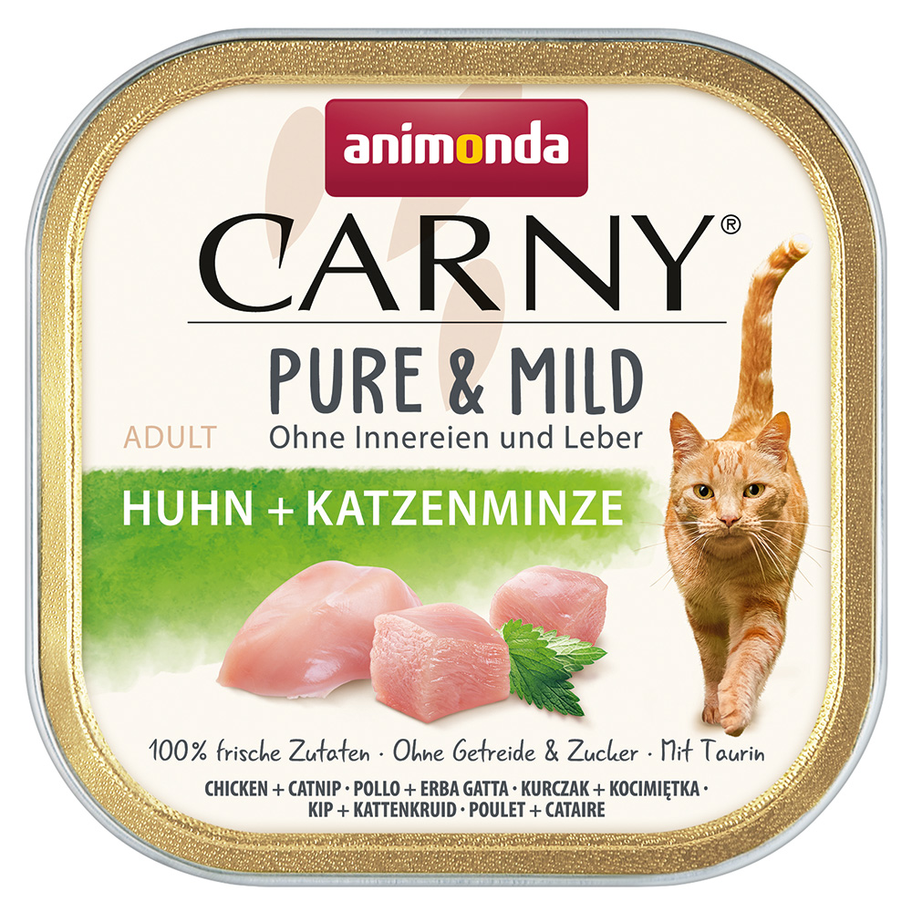 animonda Carny Adult Pure & Mild 32 x 100 g - Huhn + Katzenminze von Animonda Carny