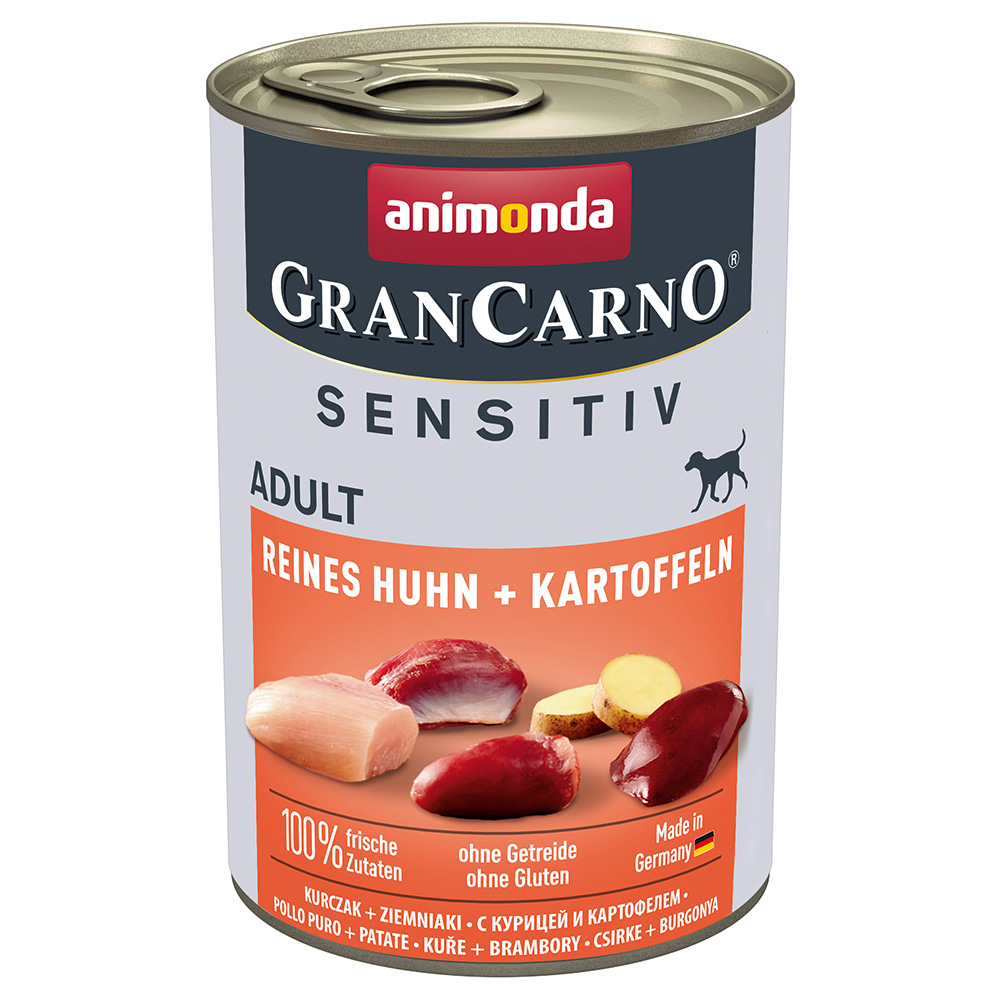 animonda GranCarno Adult Sensitive 24 x 400 g - Reines Huhn & Kartoffeln von Animonda GranCarno