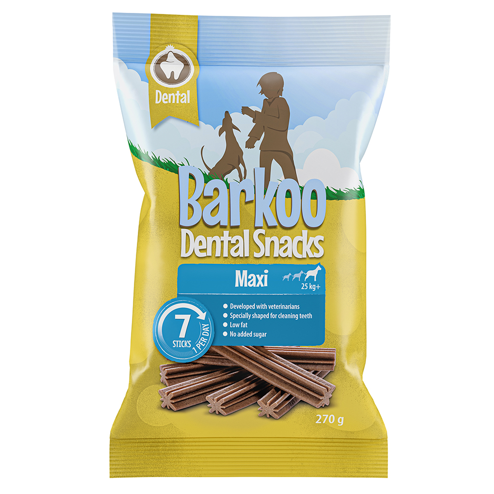 Barkoo Dental Snacks - für große Hunde 7 Stück (270 g) von Barkoo