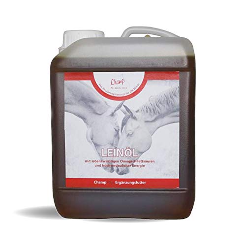 Champ Leinöl für Pferde, 2500 ml von Champ Pferdefutter