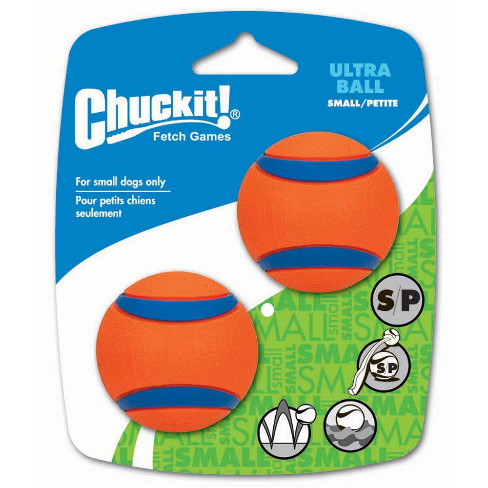 Chuckit! Ultra Ball S - Größe S: 2 Stück, Ø 5,1 cm von Chuckit!