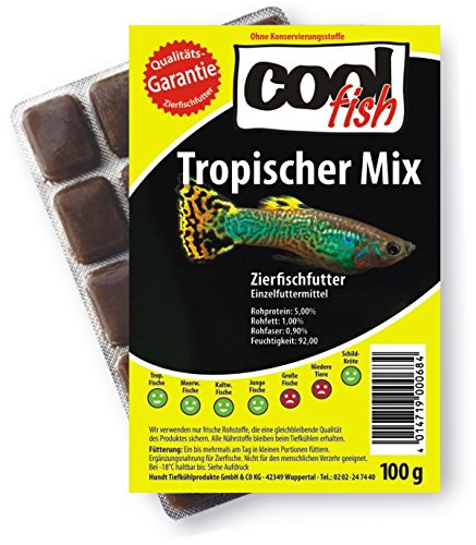 Cool Fish Tropischer Mix, 30 x 100g-Blister, Fisch-Frostfutter, Aquarium, Aquaristik, Fischfutter von Cool Fish
