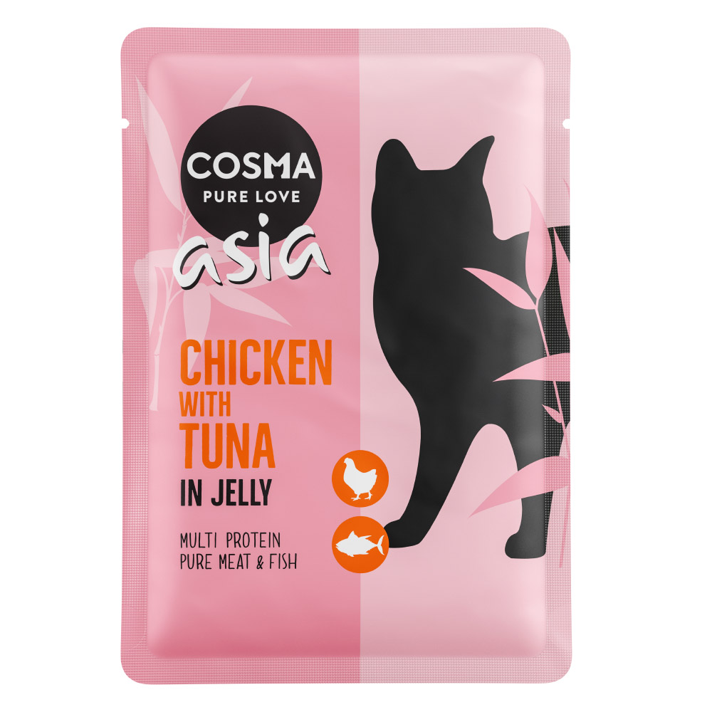 Ausgewähltes Cosma Asia in Jelly Nassfutter zum Sonderpreis! - Huhn & Thunfisch (6 x 100 g) von Cosma