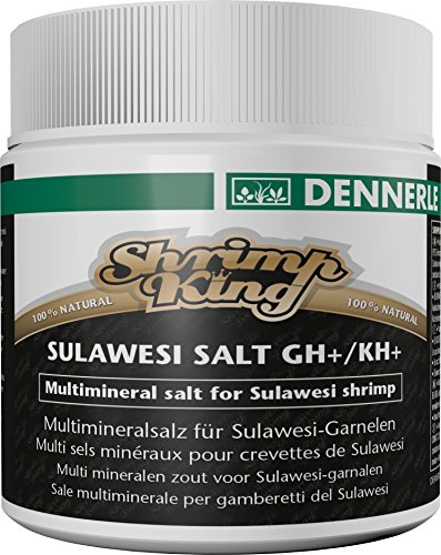 Shrimp King Sulawesi Salt GH+/KH+ 200 g - Multi-Mineralsalz für Garnelen aus den Sulawesi-Seen von Dennerle
