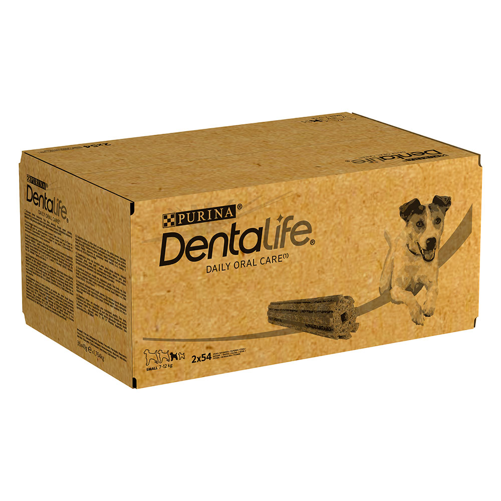 PURINA Dentalife Tägliche Zahnpflege-Snacks für kleine Hunde (7-12 kg) - 108 Sticks  (36 x 49 g) von Dentalife