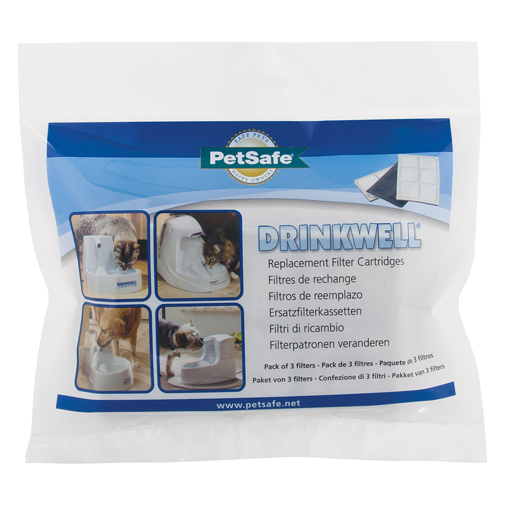 PetSafe® Drinkwell® Original Trinkbrunnen - Premium Ersatzfilter, 3 Stück (OHNE Trinkbrunnen) von Drinkwell