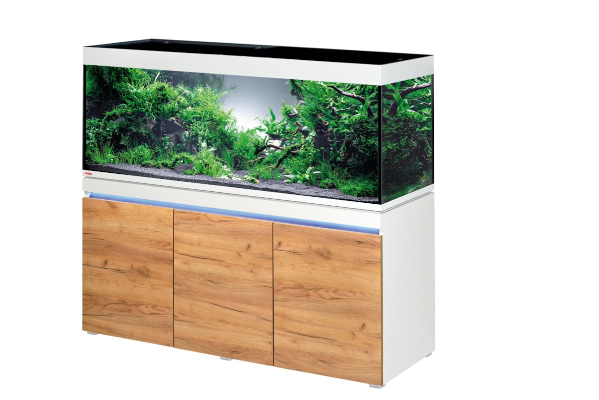EHEIM incpiria 530 LED Aquarium mit Unterschrank alpin-natur