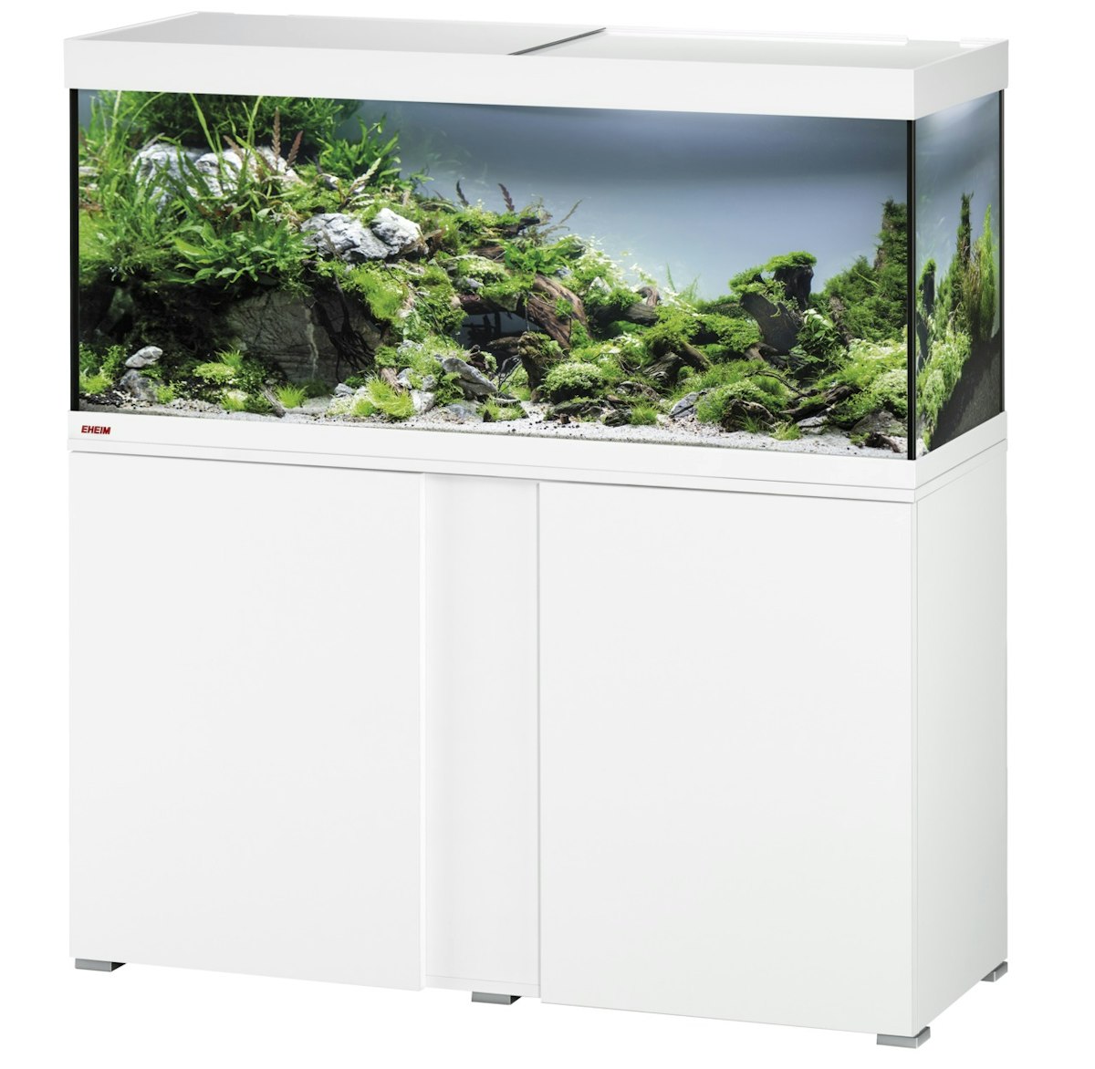 EHEIM vivaline 240 LED Aquarium mit Unterschrank eiche grau