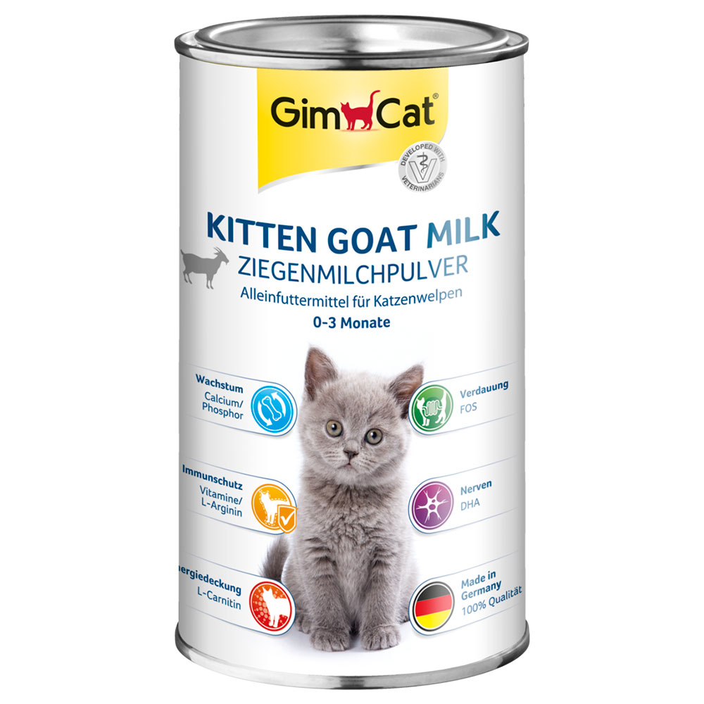 GimCat Ziegenmilchpulver für Kitten - Sparpaket 3 x 200 g von Gimcat