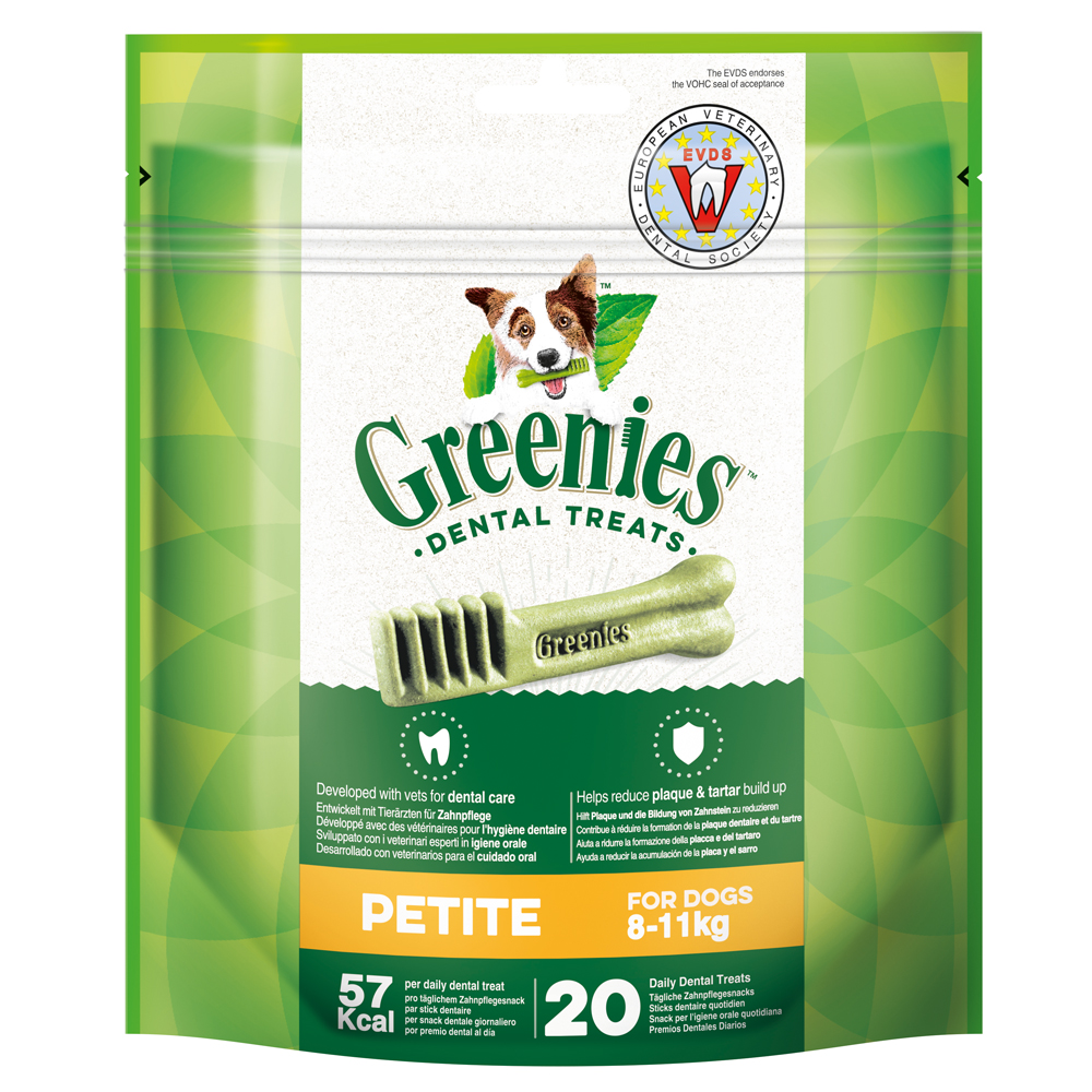 Greenies Zahnpflege-Kausnacks für Hunde 85 g / 170 g / 340 g - 340 g (Petite) von Greenies