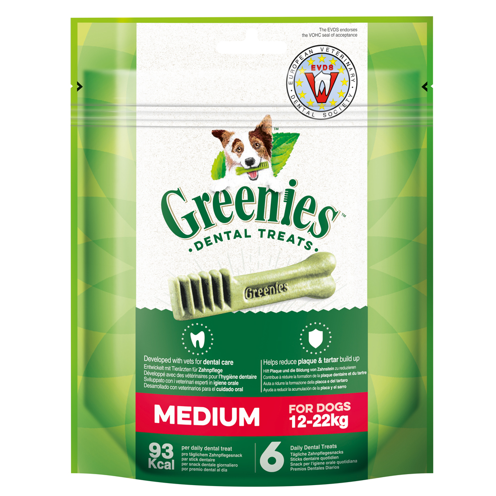 Sparpaket Greenies Zahnpflege-Kausnacks für Hunde 3 x 85 g / 170 g / 340 g - Medium (3 x 170 g) von Greenies