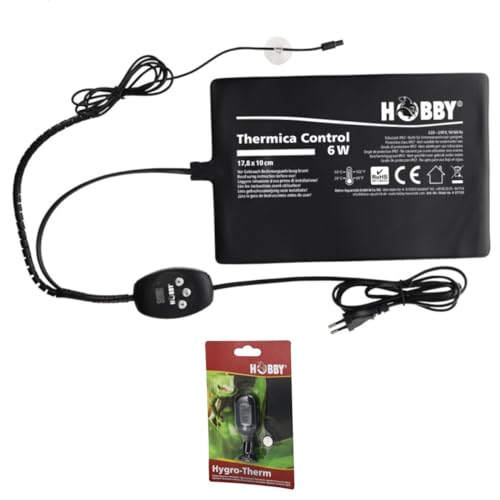 Hobby Thermica Control 6 W inkl. Hygro-Therm - Heizmatte + Hygrometer/Thermometer von Hobby
