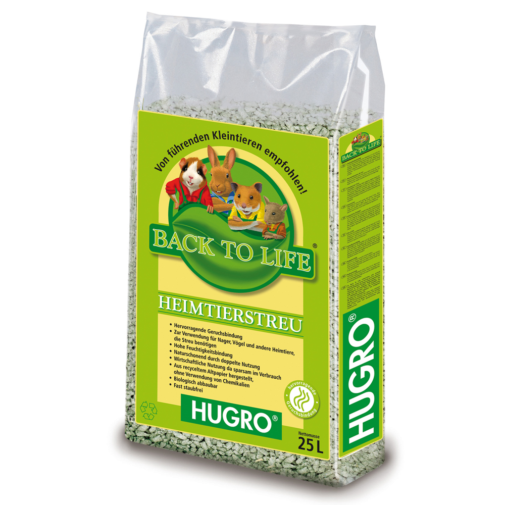 Hugro Back to Life Cellulose-Einstreu - 25 l von Hugro