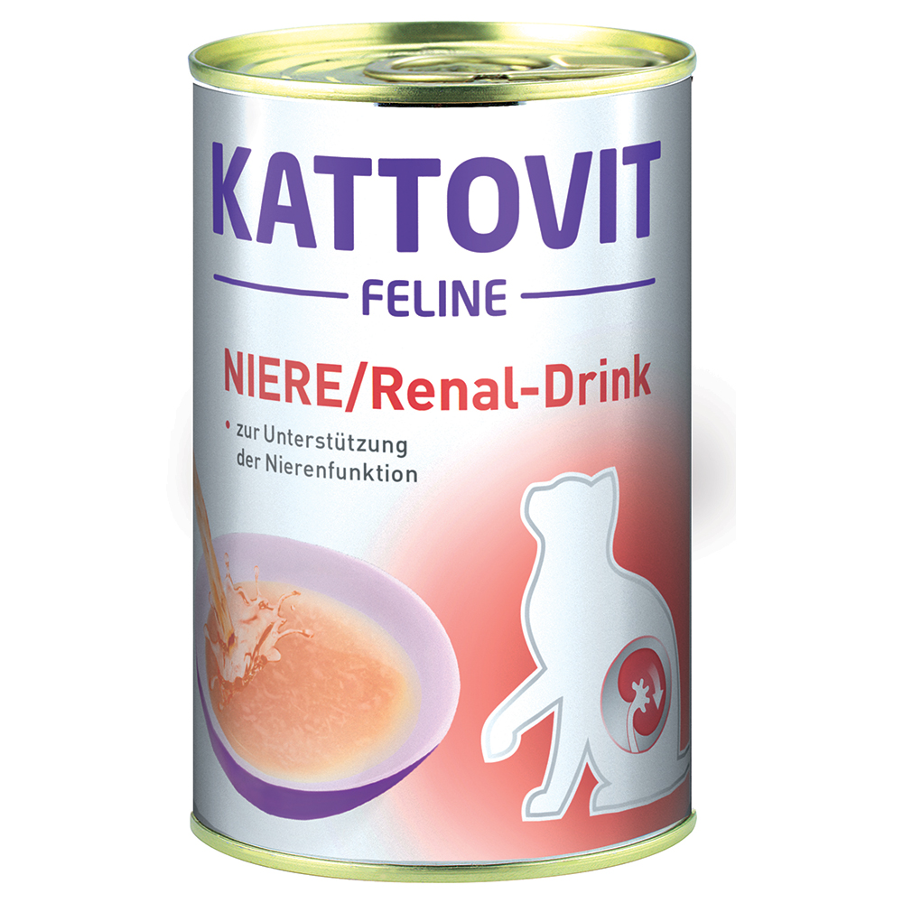 Kattovit Drink Niere/Renal - Sparpaket: Huhn (24 x 135 ml) von Kattovit