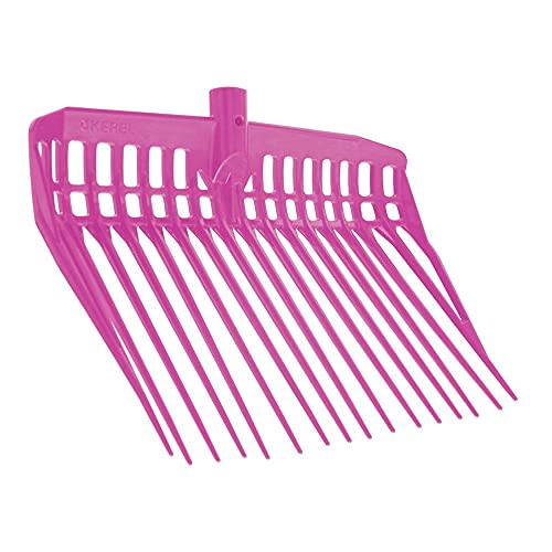 Kerbl Dunggabel EcoFork, Farbe Pink ohne Stiel, L x B 28 x 30 cm, mit 16 Zinken, aus beinahe unzerbrechlichem Kunststoff, Heugabel, 326054 von Kerbl