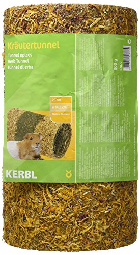 Kerbl Native Snacks Kräutertunnel M gefüllt, 25 x 14.5 cm, 1er Pack (1 x 0.3 kg) von Kerbl