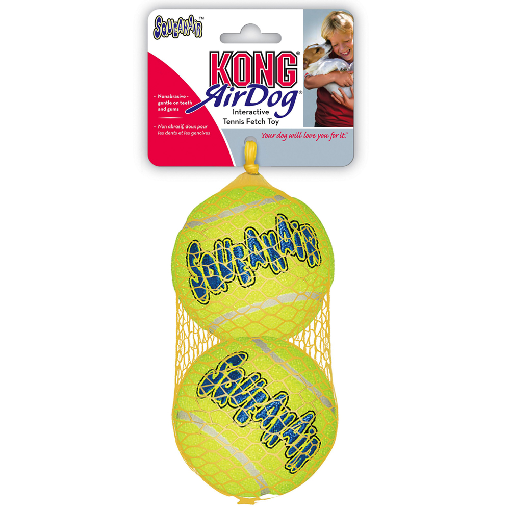 KONG Tennisbälle mit Quietscher - 2er Pack, L: Ø 8 cm von Kong