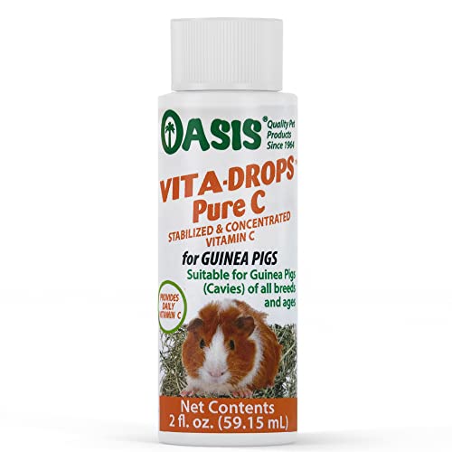 Oasis #80254 Vita Drops-Pure C für Meerschweinchen, 57 ml, Verpackung kann variieren von Kordon