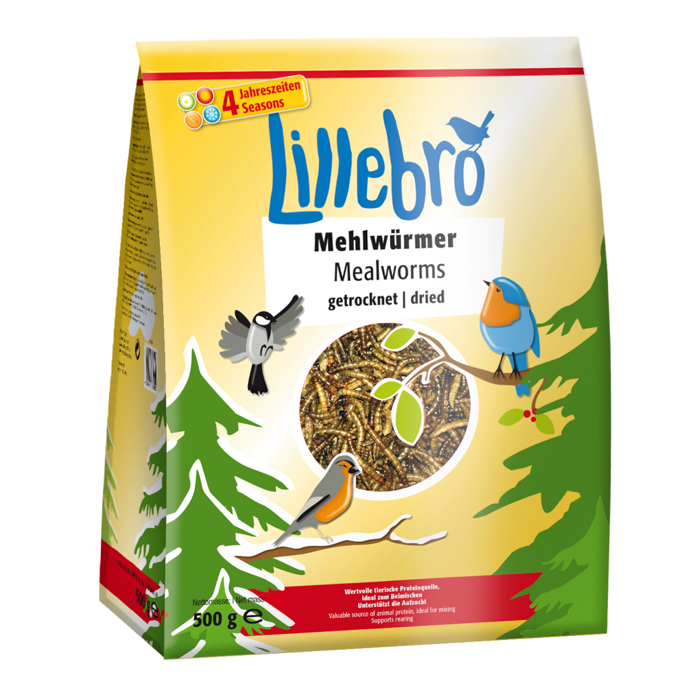 Lillebro Mehlwürmer, getrocknet - 500 g von Lillebro