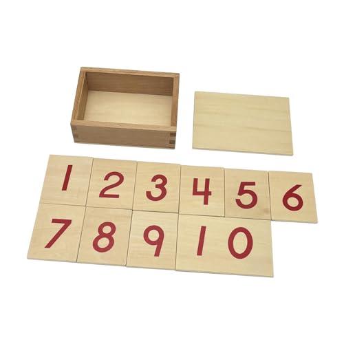 Luwecf Zahlenkarten Aus Holz, Lernspielzeug, Zahlenkarten für Kinder, Die Zahlen Lernen, Mädchen von Luwecf