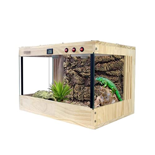 New Zealand Pine Reptile Villa, Pet Shop Watch Panorama-Glas-Holzkiste Vivarium Schildkröte Eidechse Gecko Schlangen-Terrarium von MaGiLL