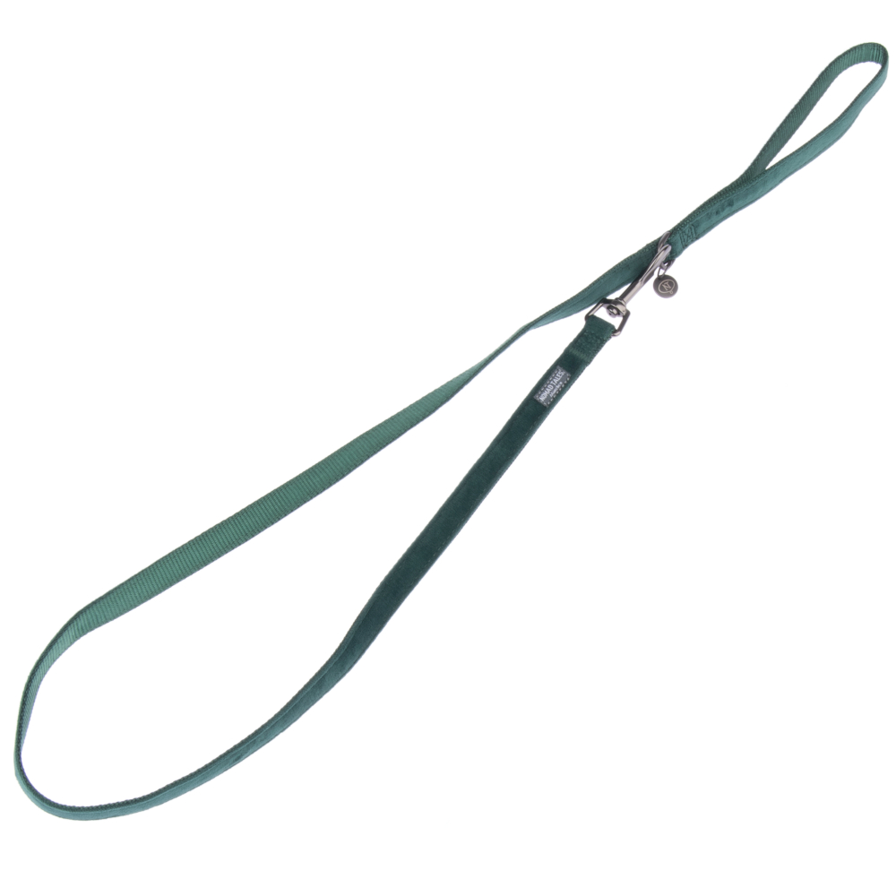 Nomad Tales Blush Halsband, emerald - Passende Leine: 120 cm lang, 15 mm breit von Nomad Tales