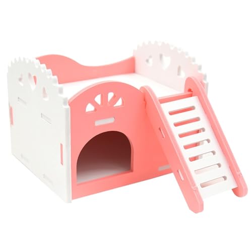OLACD Schlafhaus mit Leiter für Haustiere – Hamster-Spielhaus aus Kunststoff für Syrer und Kleintiere von OLACD
