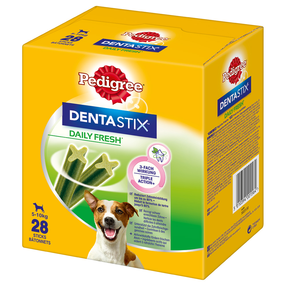 Pedigree Dentastix Fresh Tägliche Frische für kleine Hunde (5-10 kg) - Multipack (56 Stück) von Pedigree