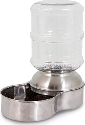 Petmate Replendish Wasserspender für Haustiere, Edelstahl, 4,57 Liter von Petmate
