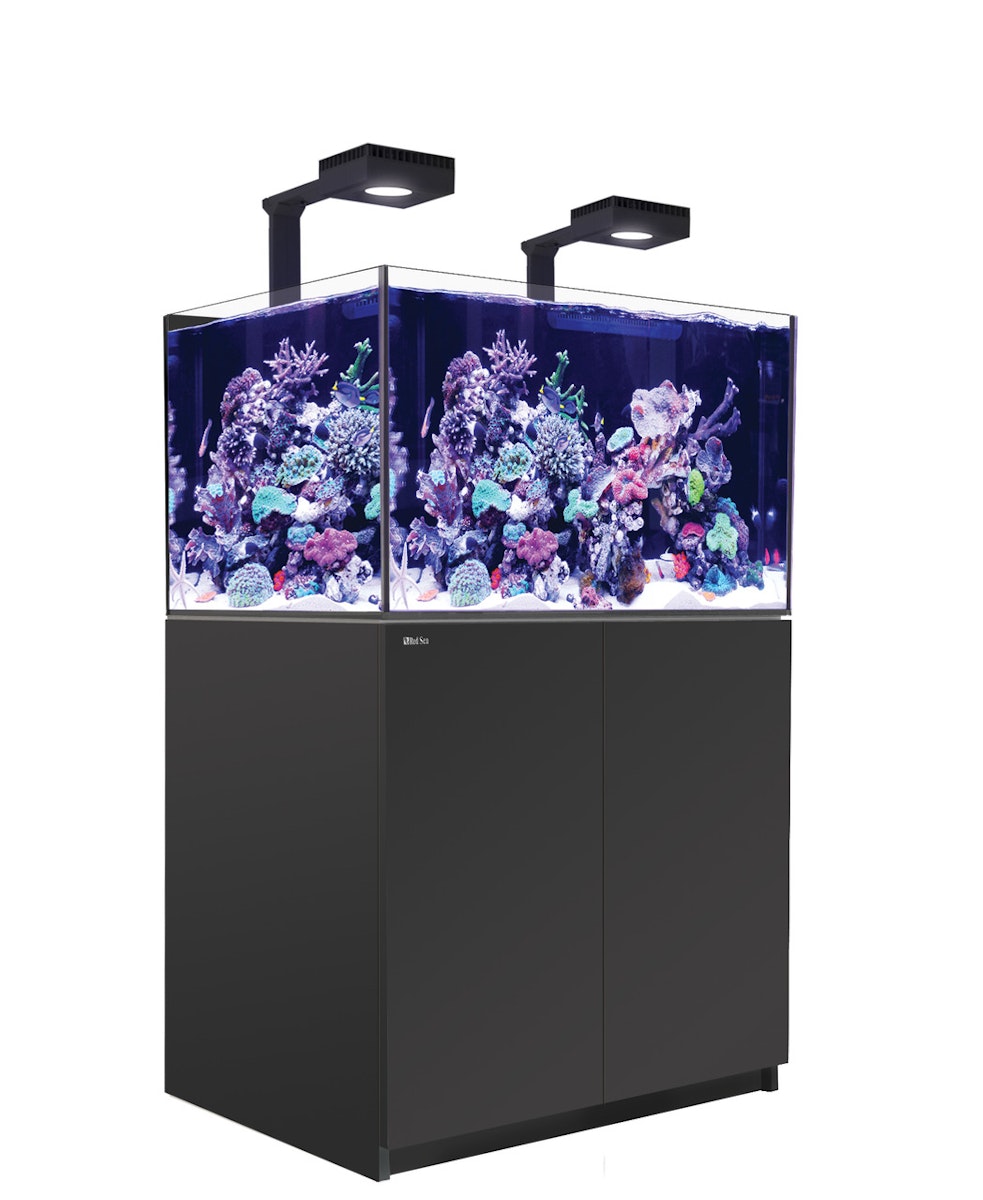 Red Sea REEFER 300 XL Deluxe (G2 - Modelljahr 2022) 2 x LED 90 Meerwasseraquarium mit Unterschrank schwarz