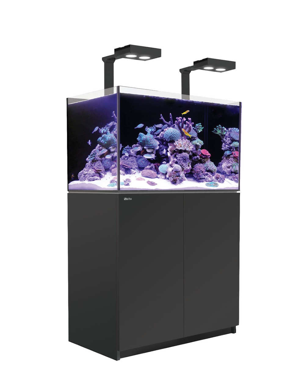 Red Sea REEFER 250 Deluxe (G2 - Modelljahr 2022) 2 x LED 90 Meerwasseraquarium mit Unterschrank schwarz