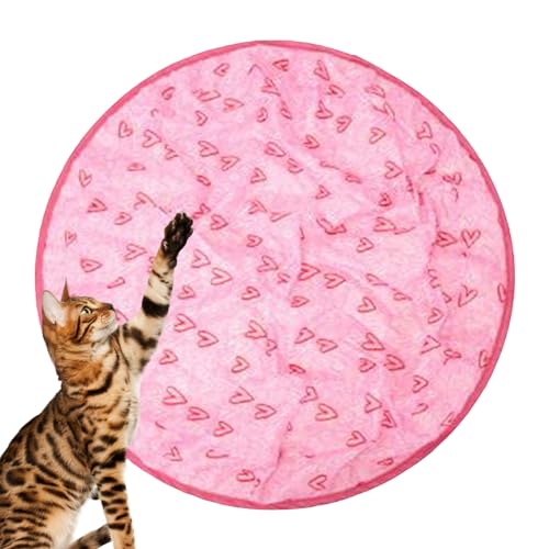 1/2 Pcs Gertar Cat Toy Mat - Cat Hunting Toys for Indoor Cats | Cat Tunnel Toy | Easy to Use Durable Wear Resistant Creative Funny Gertar Hunting Cat Toy for Multiple Cats & Large Cats, 70x70cm von Rehmanniae