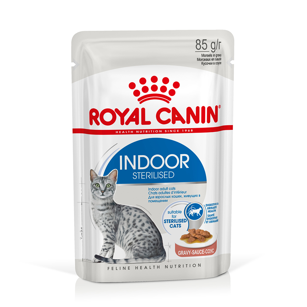 Royal Canin Indoor Sterilised in Soße - Sparpaket: 48 x 85 g von Royal Canin
