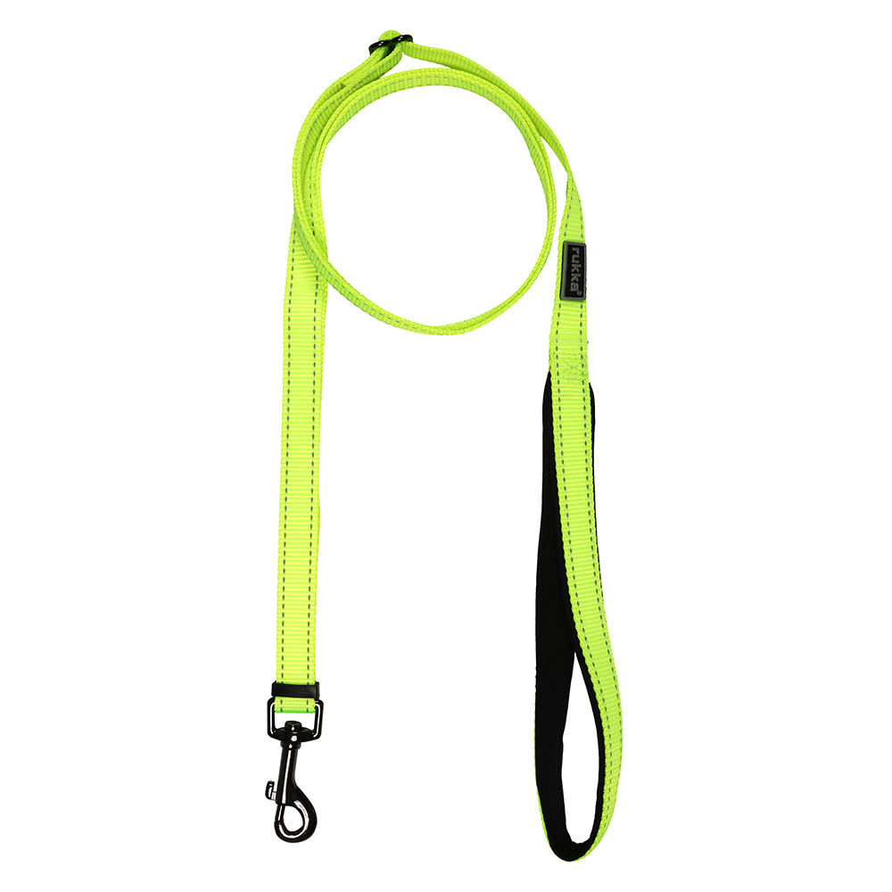 Rukka® Set: Bliss Neon Halsband & Leine - Halsband Größe L + Leine 200 cm, 25 mm von Rukka Pets