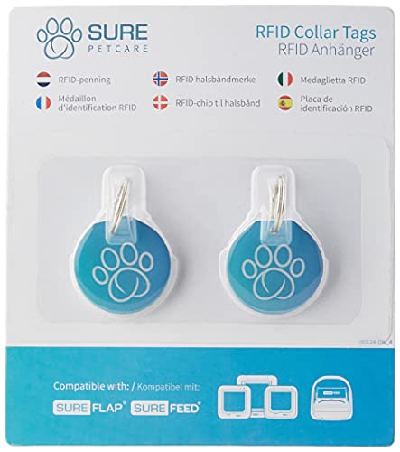 Sure Petcare RFID Halsbandanhänger (kompatibel mit SureFlap & SureFeed), 2 Stück von SureFlap