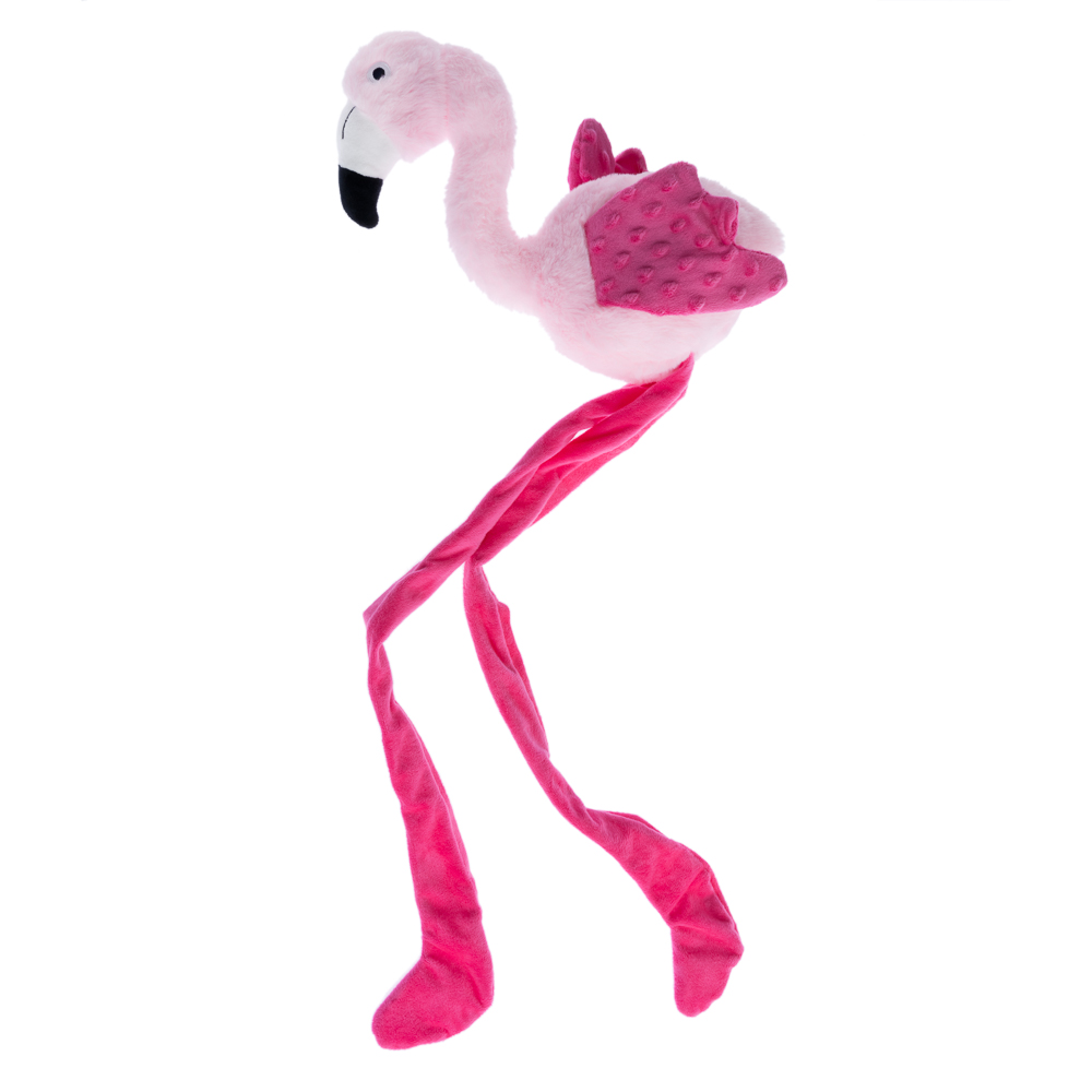 TIAKI Lisa long-legs Flamingo Hundespielzeug - L 88 x B 18 cm von TIAKI