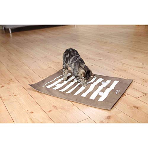 TRIXIE Spieldecke "Cat Activity Pföteldecke, 70 × 50 cm, braun/creme" für Katzen - 46005 von TRIXIE