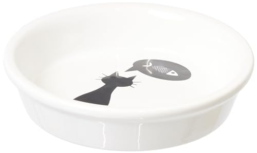 Trixie 24499 Keramiknapf, Katze, 0,25 l/ø 13 cm, weiß von TRIXIE