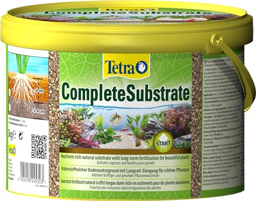 Tetra Complete Substrate - nährstoffreicher Bodengrund mit Langzeit-Dünger für gesunde Pflanzen, zur Neueinrichtung des Aquariums (Substratschicht unter dem Kies), 5 kg Eimer von Tetra