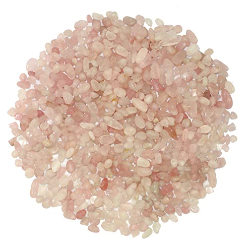 VEADOOLLY 0,4 kg natürliche rosa Quarz-Kristallsteine Aquarium-Kieselsteine Felssand für Aquarium, Aquarium, Garten, Vasenfüller, Sukkulenten-Dekor von VEADOOLLY