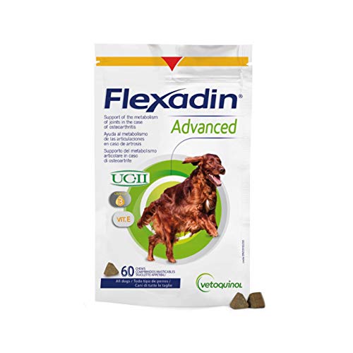Vetoquinol Flexadin Erweiterte Nahrungsergänzungsmittel für Hunde 60 Tabletten von Vetoquinol
