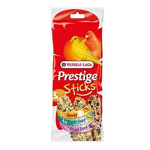 Prestige Sticks für Kanarien - Multipack 3 Stück: 1 Honig, 1 exotische Früchte, 1 Beeren von Versele-Laga