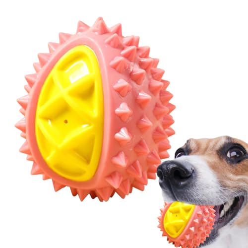 WOBBLO Gummi-Durian-Hundespielzeug - Beißspielzeug für Welpen mit Quietschern | Langlebiges Hundespielzeug für Aggressive Kauer, Haustierspielzeug zur Unterhaltung, zum interaktiven Spielen und zum von WOBBLO