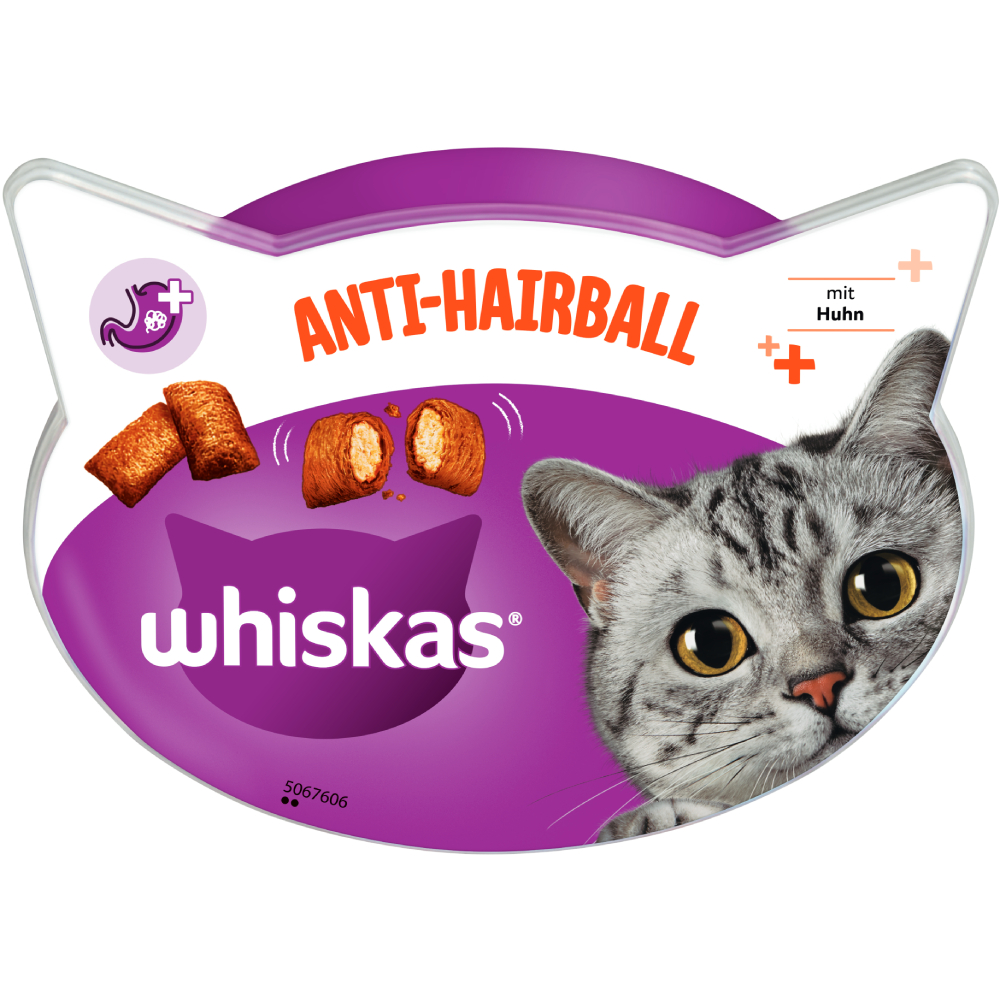 Sparpaket Whiskas Snacks - Anti-Hairball (8 x 60 g) von Whiskas
