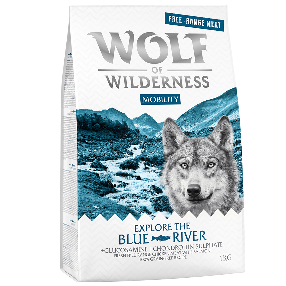 2 x 1 kg Wolf of Wilderness Trockenfutter zum Sonderpreis! - Mobility Explore the Blue River - Freilandhuhn & Lachs von Wolf of Wilderness