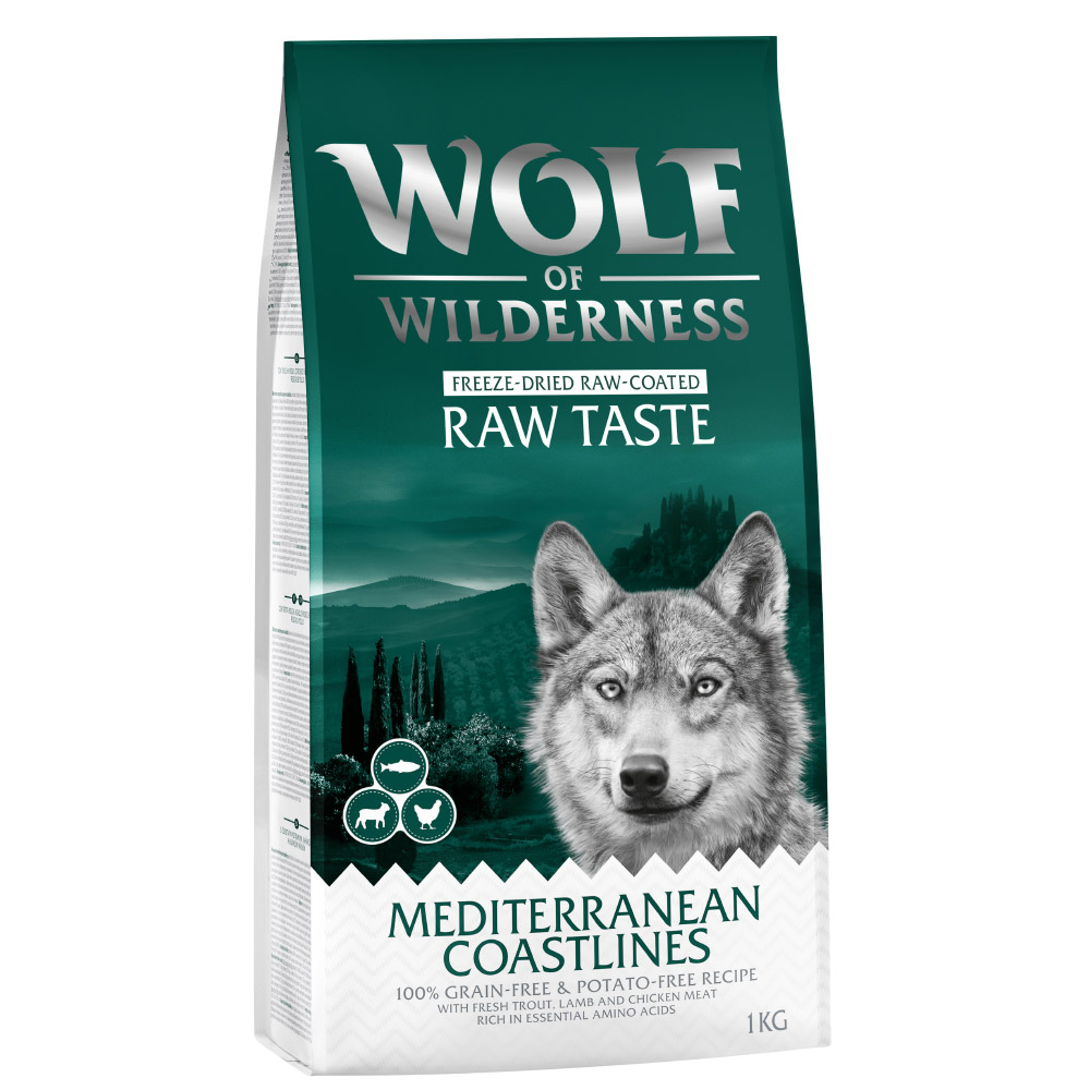 2 x 1 kg Wolf of Wilderness Trockenfutter zum Sonderpreis! - The Taste Of The Mediterranean - Lamm, Huhn & Forelle von Wolf of Wilderness
