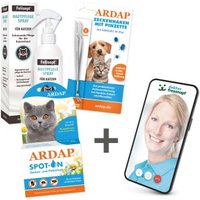 ARDAP Dr. Fressnapf Floh- und Zeckenschutz-Paket für Katzen M von ardap