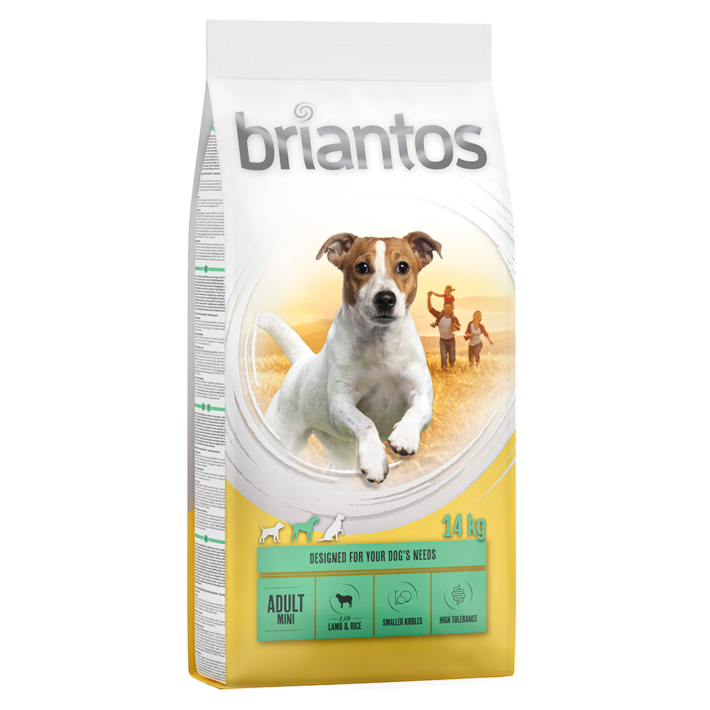 Briantos Mini Trockenfutter 1 kg gratis! - Mini Lamm & Reis (14 kg) von briantos