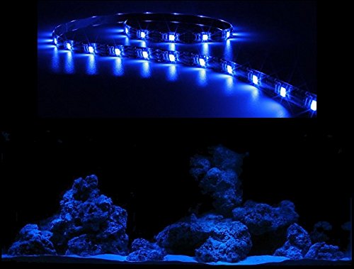 Creative Lights Aquarium Mondlicht, LED LICHTLEISTE 90 cm + DIMMER Komplettset Flexi-Slim BLAU von creative lights - Licht & Design
